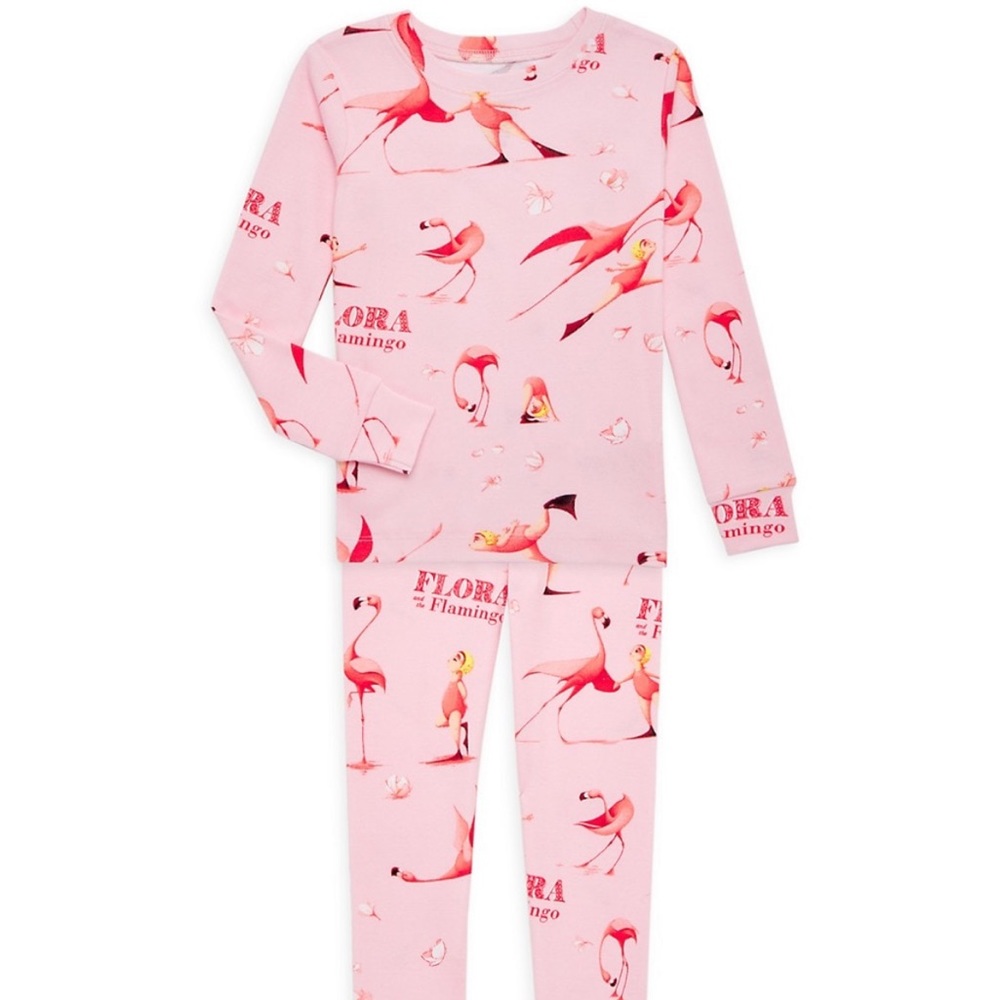 Girlsa Flora And The Flamingo Pajama Set